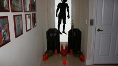 déco Halloween intérieur de maison entrée