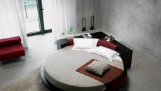 Lit design rond pour une chambre originale