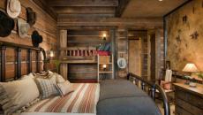 décor bois massif chambre rustique