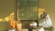 Courgescitrouilles décorées halloween maison