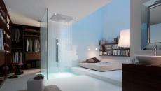 douche chambre à coucher moderne contemporaine