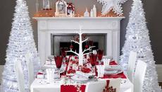 décoration intérieure et table de fête maison noël jour de l'an