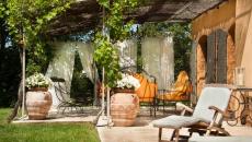 belle pergola design extérieur maison sympa