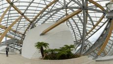 Vue d'intérieur réalisation contemporaine Fondation Louis Vuitton