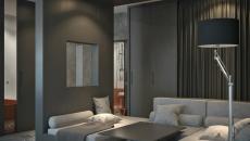 intérieur maison design moderne en gris
