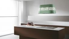 Hotte de cuisine aux contours d’une suspension design hotte de cuisine unique original design italien