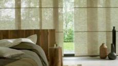 ambiance zen rustique grâce aux stores japonais uniques