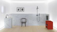 minimaliste marbre et épurée déco salle de bain