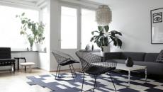 tendance noir et blanc séjour