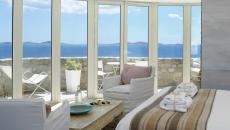 panorama vue mer suite de luxe hôtel Mykonos