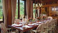 grande table de fête décoration idées Noël