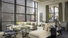 séjour luxueux loft industriel