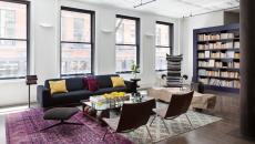 séjour moderne loft tapis design moderne