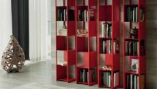 meuble de rangement rouge de designer