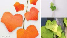 feuilles automne post-it créatifs