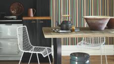 mur rayures idées déco maison moderne