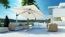 parasol rectangulaire luxe mobilier de jardin