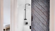 Porte coulissante à un ventail design scandinave