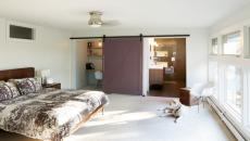 Chambre avec porte coulissante sympa
