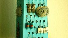 accessoire artistique rangement boucles d'oreilles