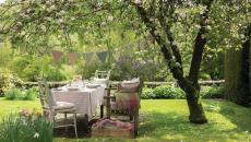 maison secondaire jardin organiser fête repas extérieurs