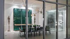 salle à manger façade maison vitrée