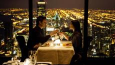 restaurant chic boutique avec vue sur la ville