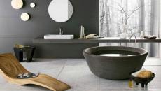 salle de bain gris tendance granite