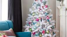 beau sapin artificiel deco peps boules de décoration noël maison