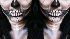 maquillage femme terrifiant pour Halloween
