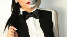 femme maquillée fête halloween