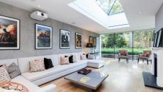 résidence contemporaine déco intérieur ciné