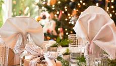 Décoration table festive fin d'année noel