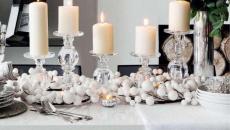 bougies ambiance fêtes hiver Noël table