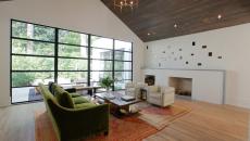 Spacieux et luxueux séjour aux tapis superposés de styles semblables maison moderne tapis design superposés tendance