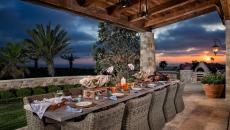 terrasse rustique déco avec vue