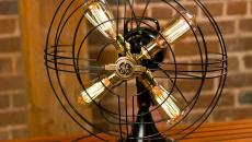 Ventilateur personnalisable avec des ampoules pour une lumière agréable et « fraiche » dans la nuit ventilo créatif ampoules électriques